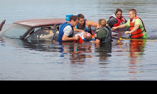 Bowdon Ambulance Water Rescue Image