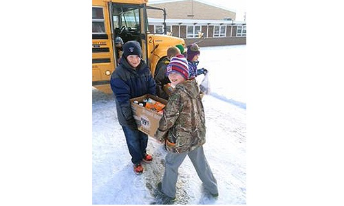 Donations for food pantry Image