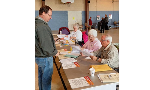 Election day in Harvey Image