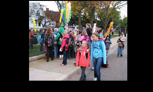 Walk to school day Image