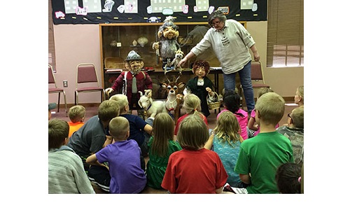 Yoder at Story Time Image